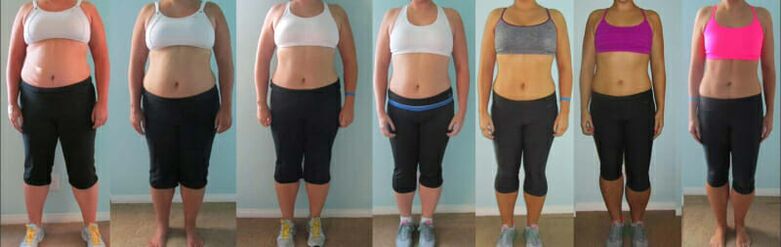 Weight loss results report photo for motivation