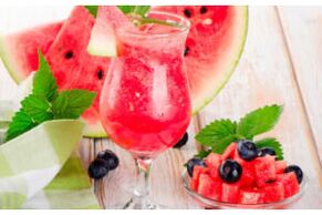 Watermelon drink in the watermelon weight loss diet menu in 1 week